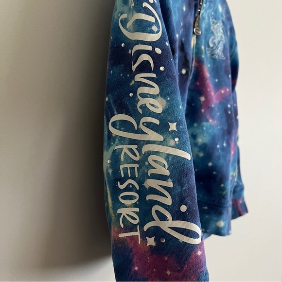 Disney Parks 2017 Galaxy Full Zip Hoodie Blue and Purple-Girls Size XXS - Picture 4 of 7